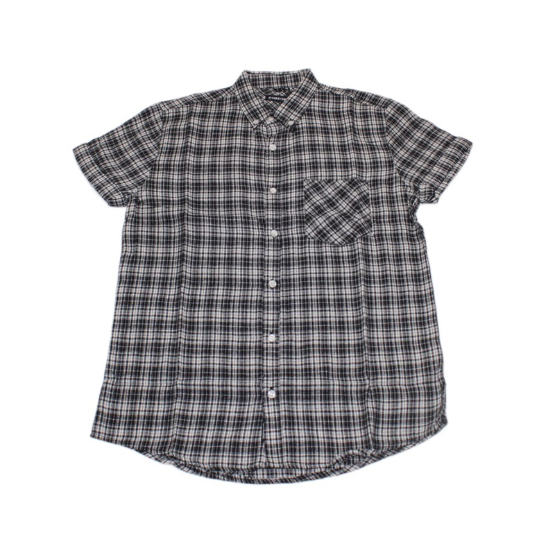 Torstein-Kemeja Flanel Hitam Lengan pendek Torstein Unisex Distro Kemeja Flanel Motif Premium ( Afte