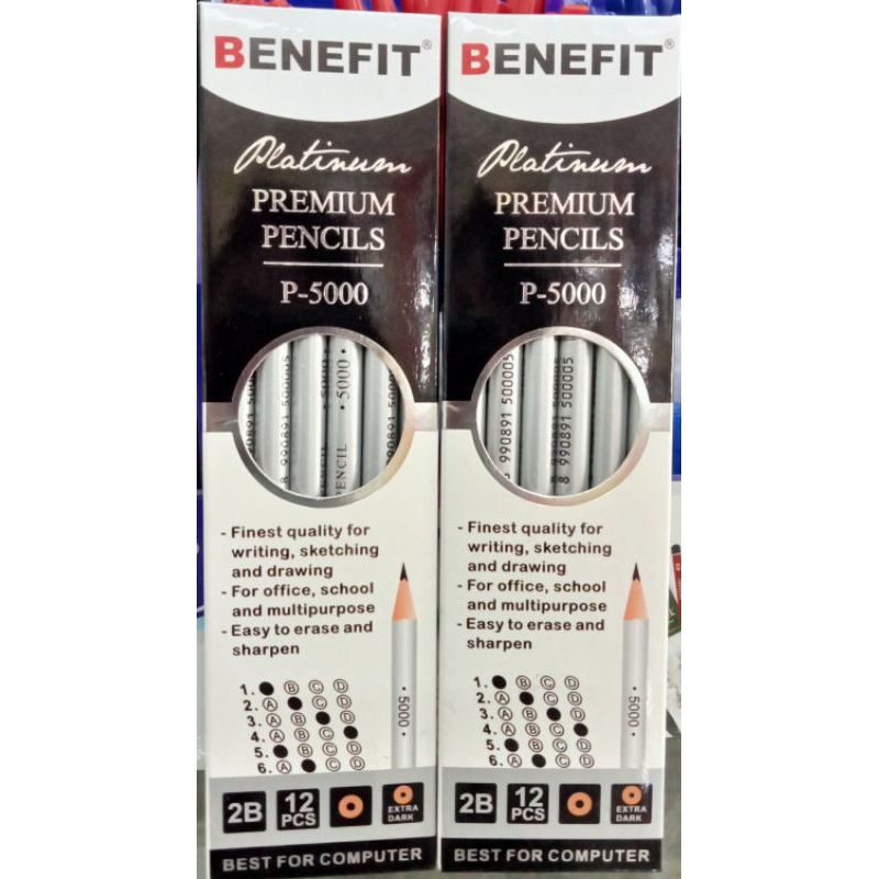 

PENSIL 2B METALIK SILVER PLATINUM BENEFIT P-5000/PENSIL 2B BENEFIT