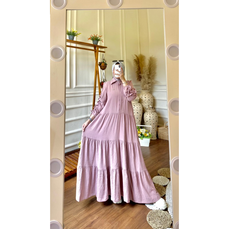 EMA DRESS / DRESS AIRFLOW CRINGKLE