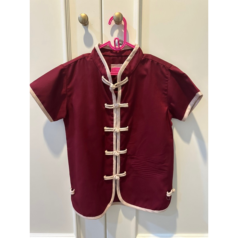Preloved boys cheongsam luella louie maroon