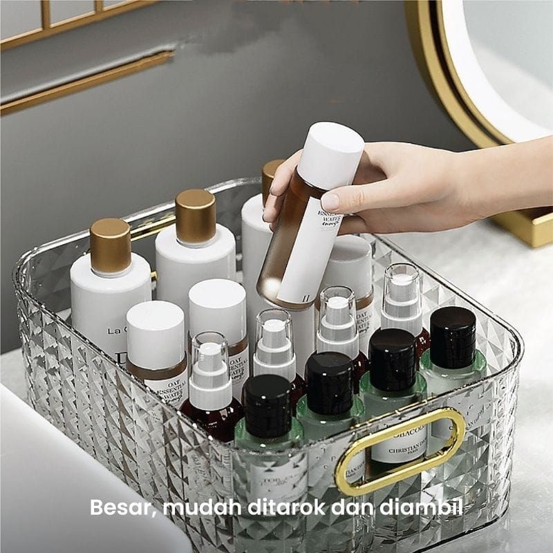 MH80KOTAK PENYIMPANAN SERBAGUNA STORAGE BOX KOTAK PENYIMPANAN TRANSPARAN AKRILIK BOX STORAGE KOSMETIK CONTAINER ORGANIZER BOX WADAH SERBAGUNA AKRILIK TRANSPARAN