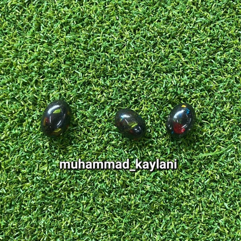 batu akik kalimaya black oval (S)
