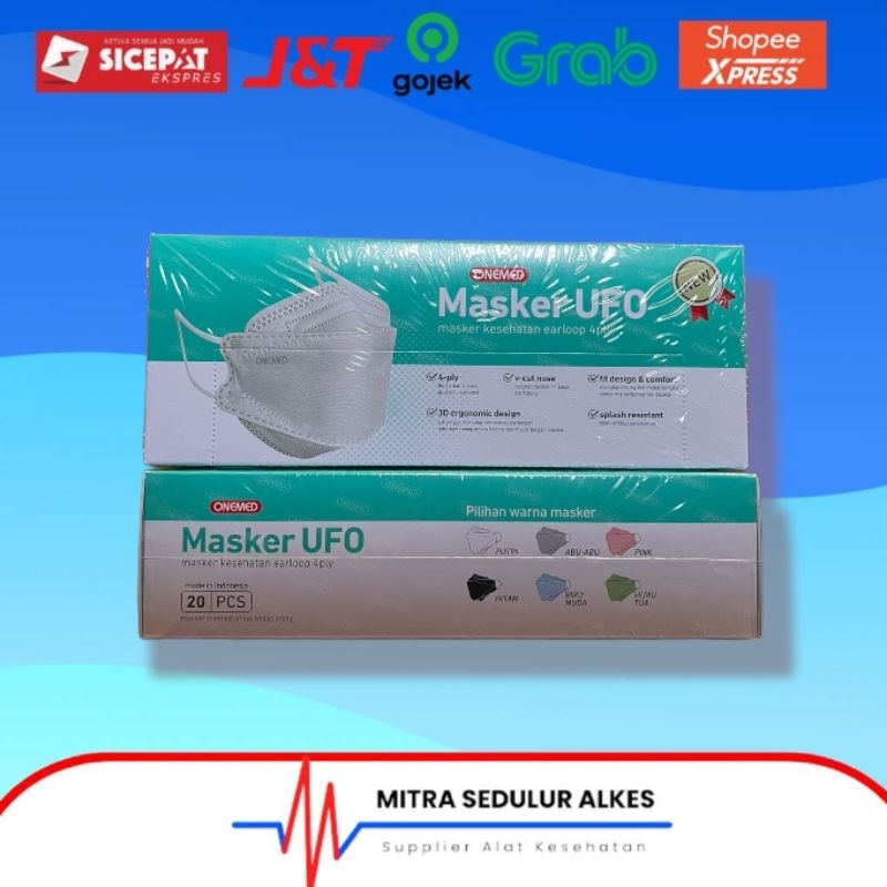 Masker UFO Onemed 3D 4 ply Earloop