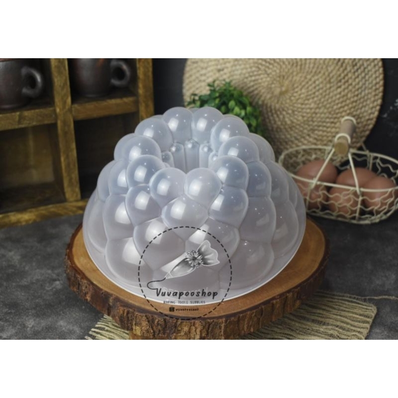 Cetakan Puding Bubble Big / Cetakan Pudding Plastik Bubble Big / Loyang Puding