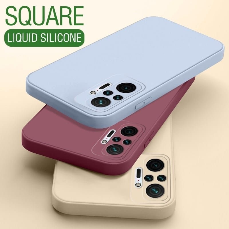 BARA 2 | Square Softcase TPU Edge Lens Full Protection Case Xiaomi Redmi 10 10A Note 10 11/11S Pro 12C Note 12 Pro 4G/5G