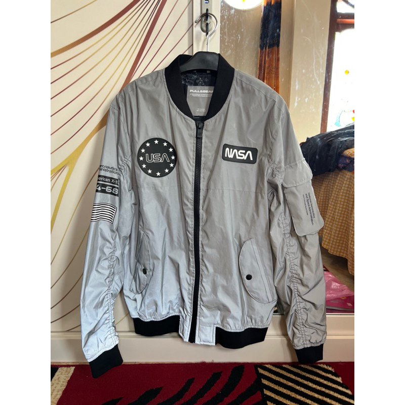 BOMBER NASA P&B Reflektif ORIGINAL 100%