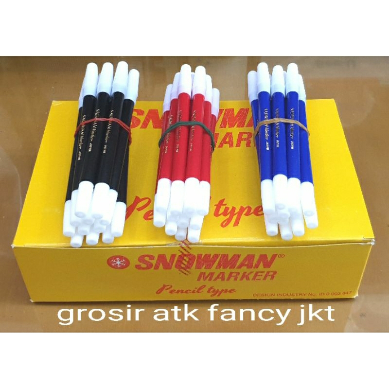 

PW-1A Spidol Kecil Snowman SIGN Pen Marker PW1A HITAM