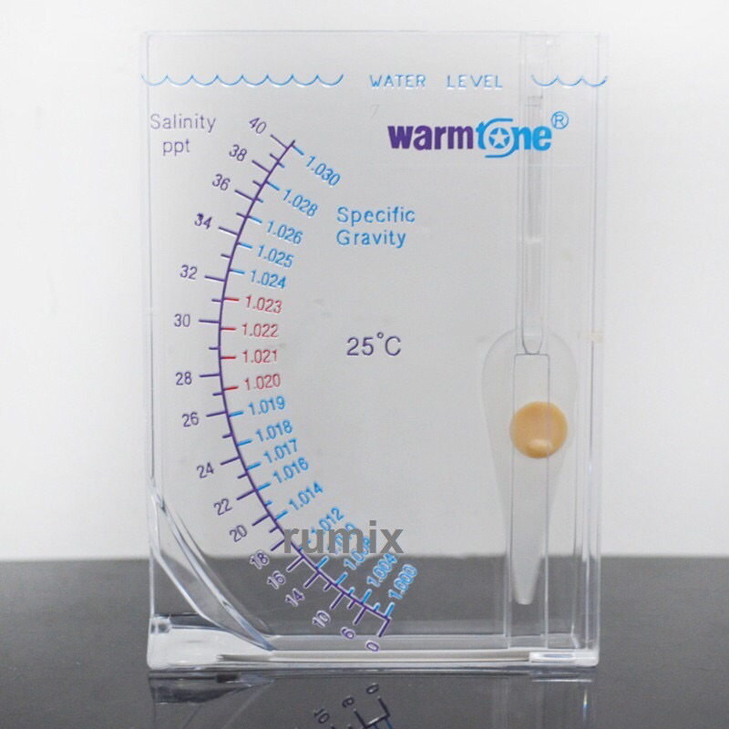 Sanitity Hydrometer Salt Water Pengukur Kadar Garam Air Laut Aquarium