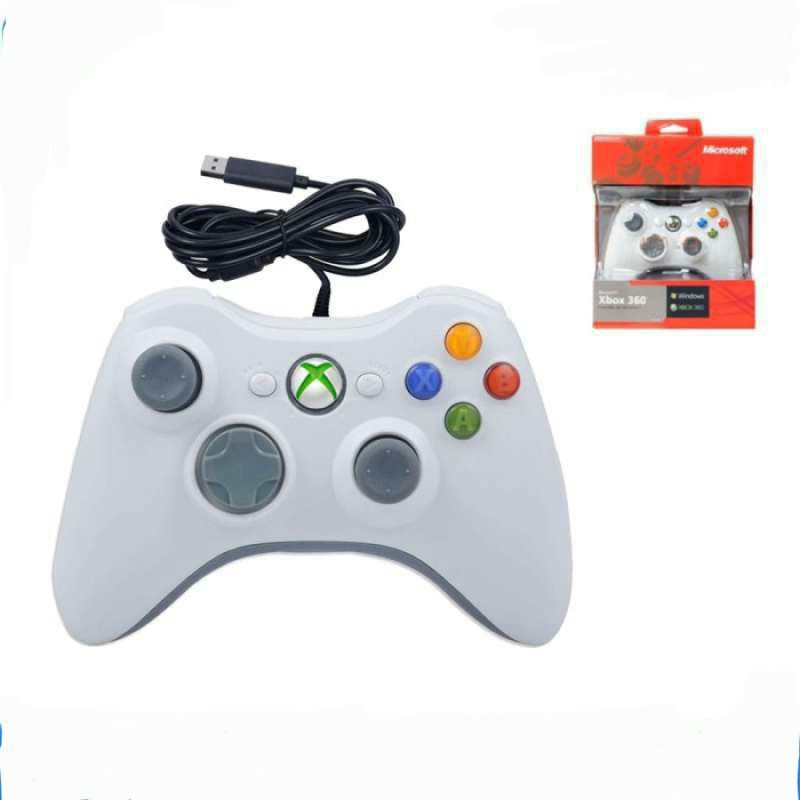 Stick XBOX 360 Wired Ori Pabrik Support Game PC win 7, 10, 11