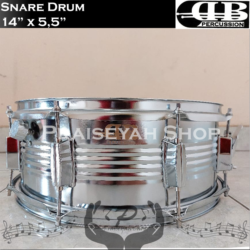 DB Percussion Metal Snare Drum 14 inch