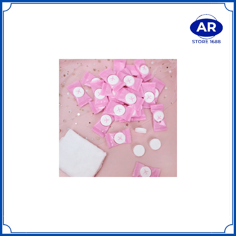 AR Tissue Handuk Mini Permen Travelling Liburan Kompress Towel Portable