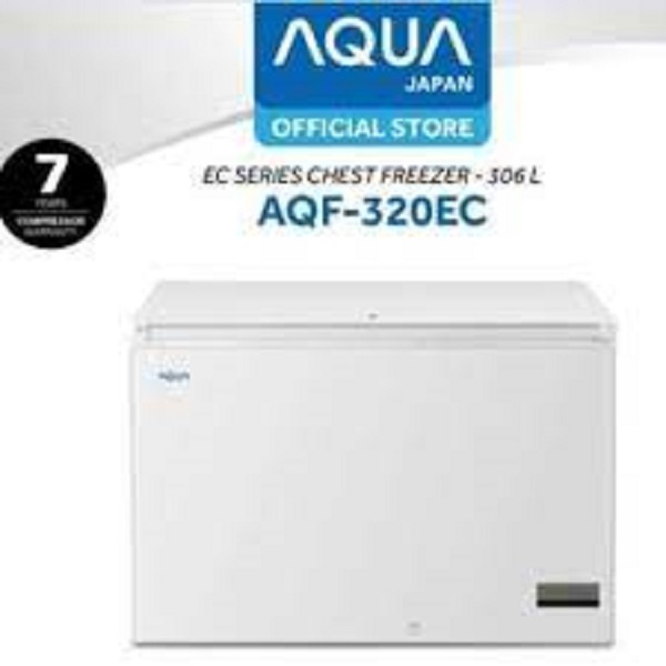 AQUA Chest Freezer Box 306L AQF-320EC Lemari Pembeku AQF 320EC AQF 320