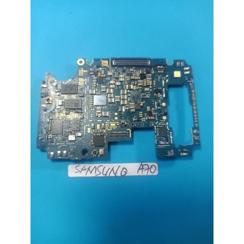 Mesin Samsung A70 6/128 Minus bahan gambling (cpu&emmc fisik masih bagus)