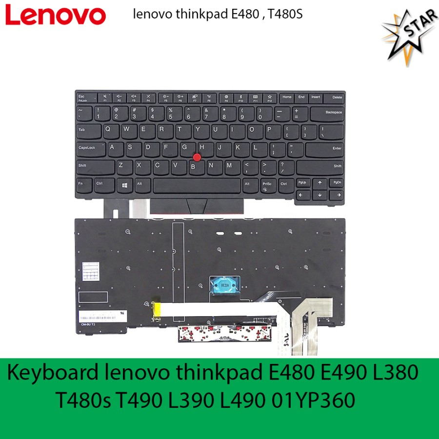 Keyboard Lenovo Thinkpad Yoga E480 E490s L380 L390 L480 T480s T490s