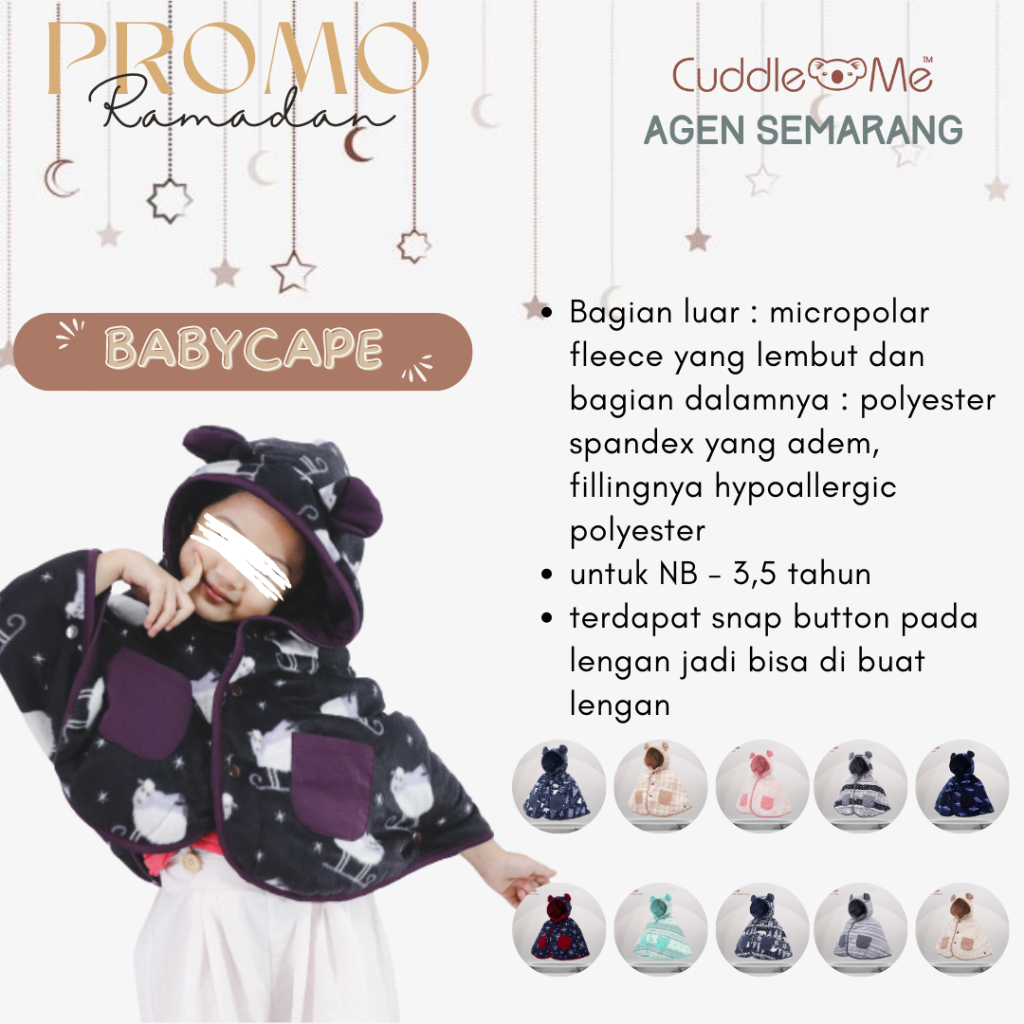 CuddleMe Baby Cape Jaket Bayi Balita SNI Nyaman Ergonomis BERGARANSI