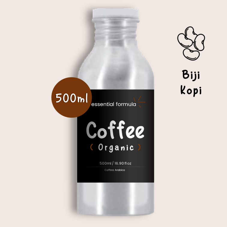 500ML Organic Coffee Essential Oil Biji Kopi Murni 100%