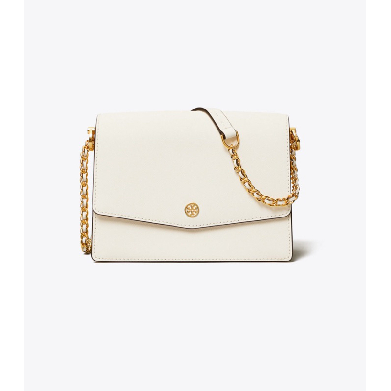 Tory Burch Robinson Convertible Shoulder Bag White