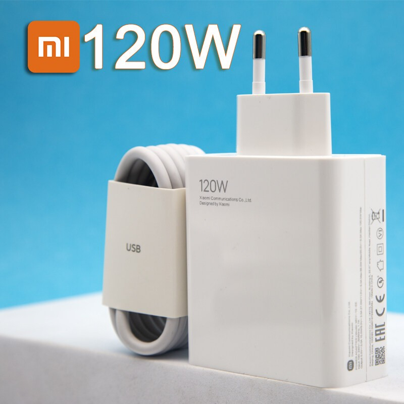 Charger Xiaomi 120W Type C Fast Charger Combo Poco F4 Note 12 Mi 11T