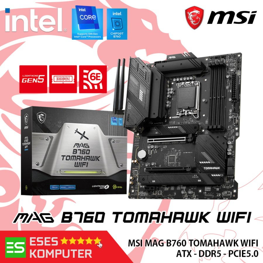 Motherboard MSI MAG B760 TOMAHAWK WIFI DDR5 ATX LGA1700