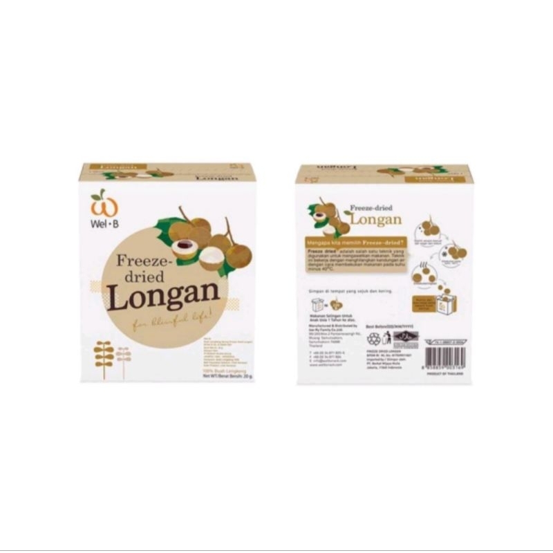 WEL - B Freeze Dried Longan snack anak