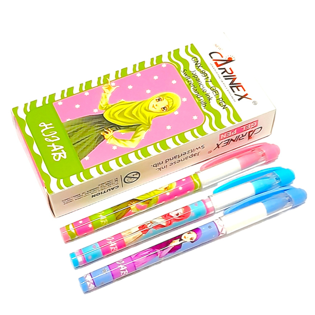 

CARINEX - PULPEN GEL MOTIF HIJAB 12 pcs / BOLPEN LUCU ANAK SEKOLAH CNX-9917 MURAH