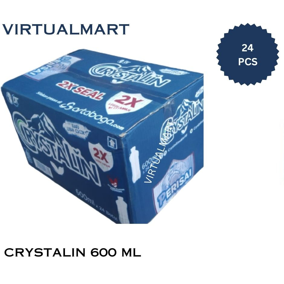 

Ay00! AIR MINERAL CRYSTALIN 600 ML 1 DUS ISI 24 BOTOL