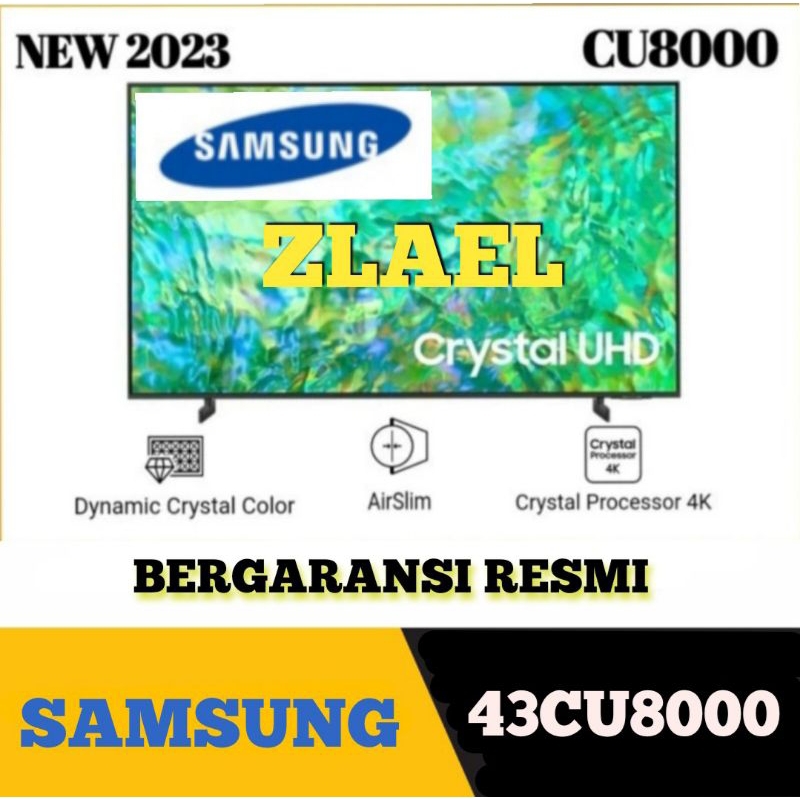 SAMSUNG UHD 4K SMART TV 43 INCH 43CU8000 LED DIGITAL TV 43" SAMSUNG CU8000 43" UA43CU8000 Crystal uh
