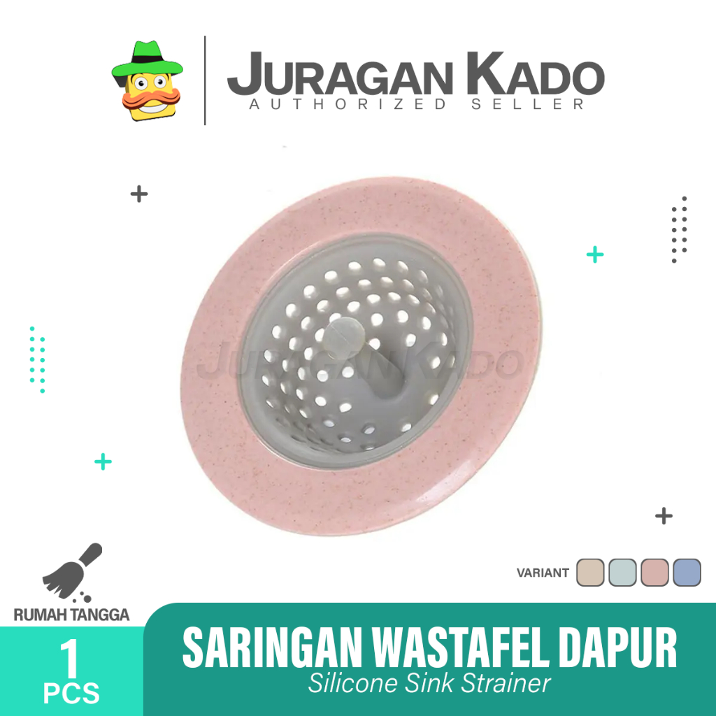 Saringan Wastafel Sillicone Cuci Piring Filter Penutup Lubang Saluran Air Kamar Mandi