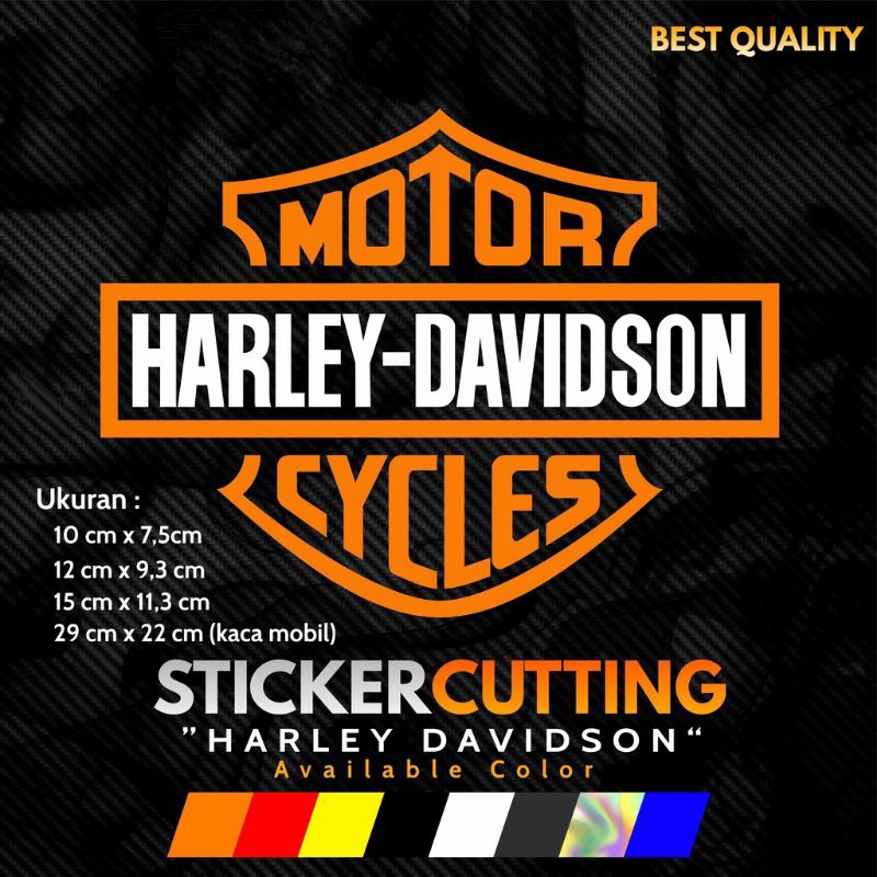 

STICKER STICKER CUTTING VIRAL HARLEY DAVIDSON KECIL BESAR KACA