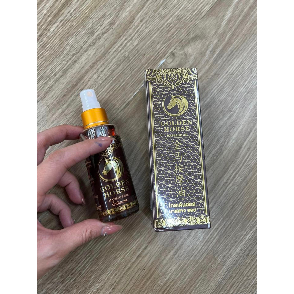READY Golden Horse Massage OIL / Minyak Semprot Pegal / Minyak Pijat