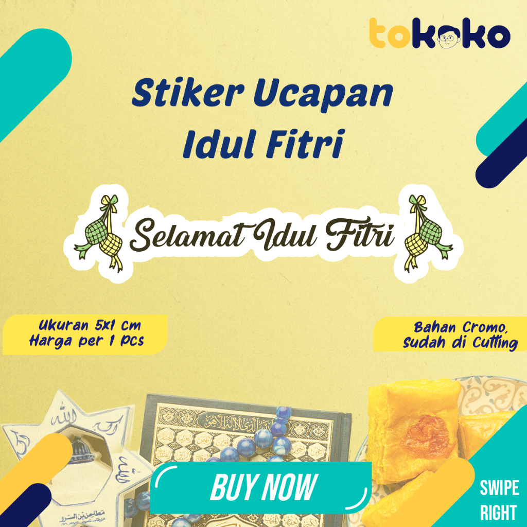 

Sticker Idul Fitri Puasa Lebaran Ucapan Selamat Hari Raya Idul Fitri Satuan Murah