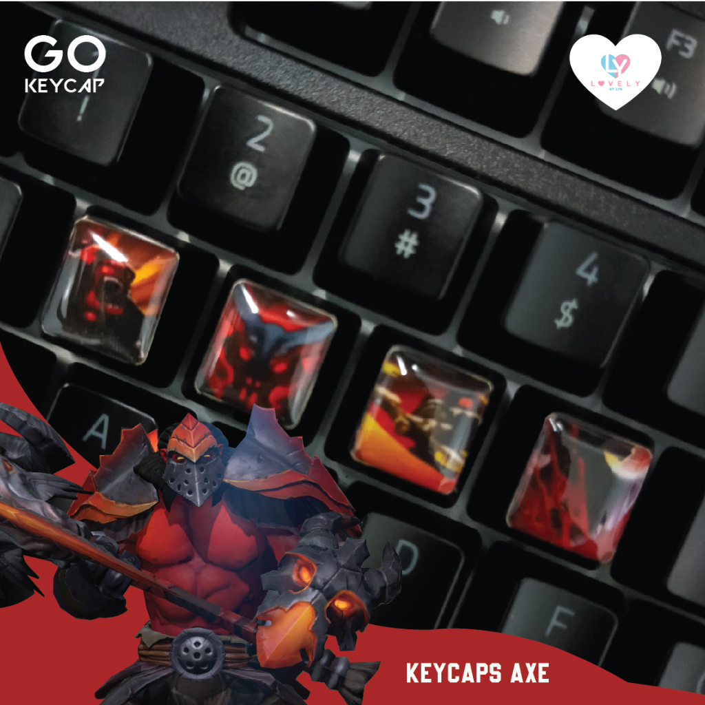 Keycaps PBT Dota 2 Axe Ability | GO KEYCAPS