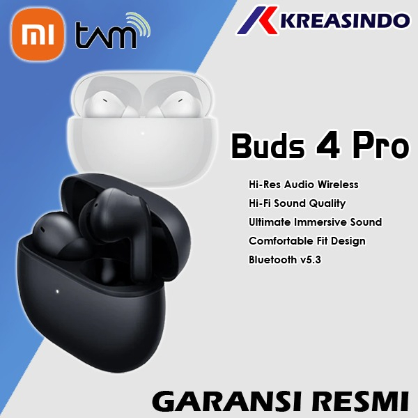 XIAOMI REDMI Buds 4 Pro Wireless Bluetooth Earphone Garansi Resmi