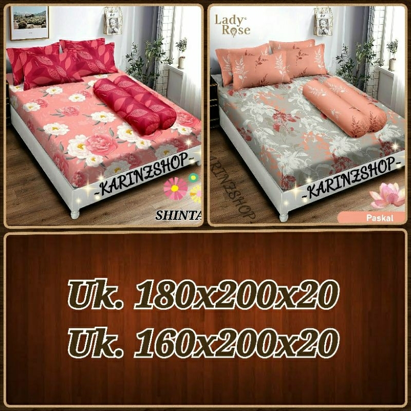 Sprei Lady Rose PASKAL/SHINTA (Uk. King 180/ Queen 160)