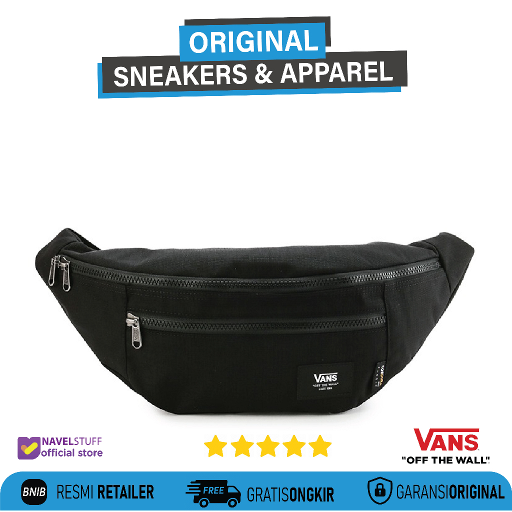 VANS BAG Ward Crossbody Body Pack Black (Waistbag /Tas Slempang) Original Resmi BNIP " Made Cordura 