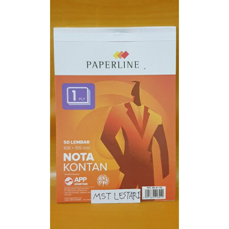 

Nota paperline K1 K-1 1ply rangkap1 108x155mm sku230045