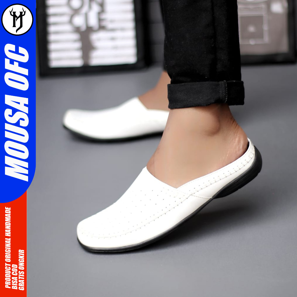 MOUSA PELTIC - Sandal Sepatu Casual Kulit Asli Pria