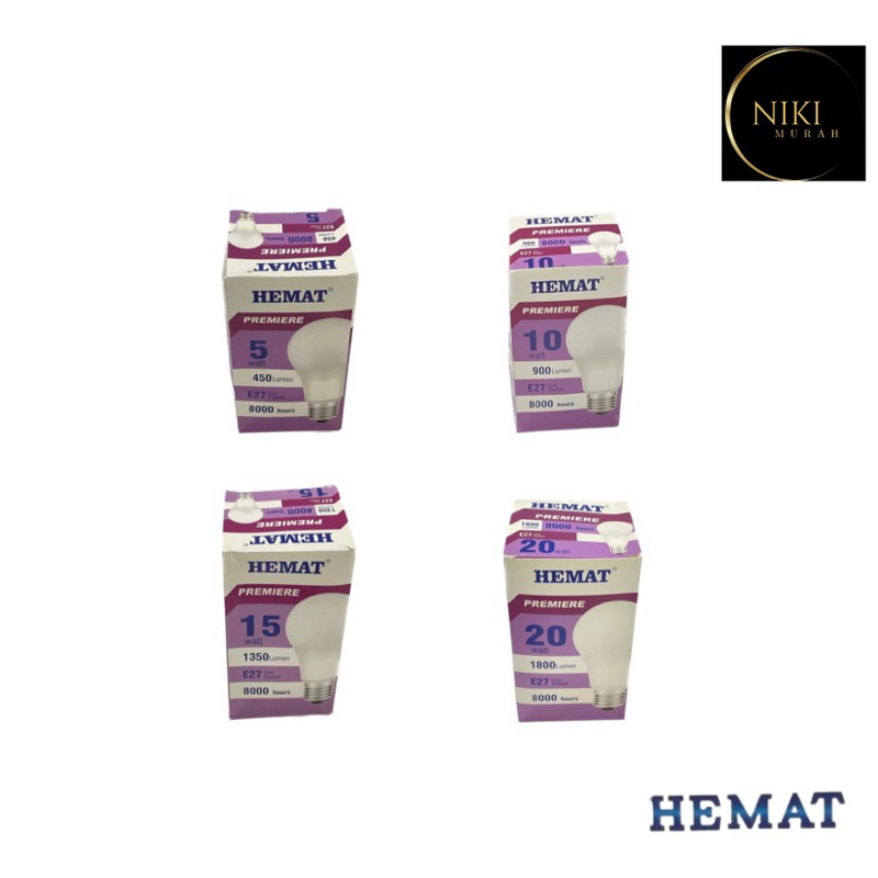 Lampu LED Hemat Premiere 5W 10W 15W 20W