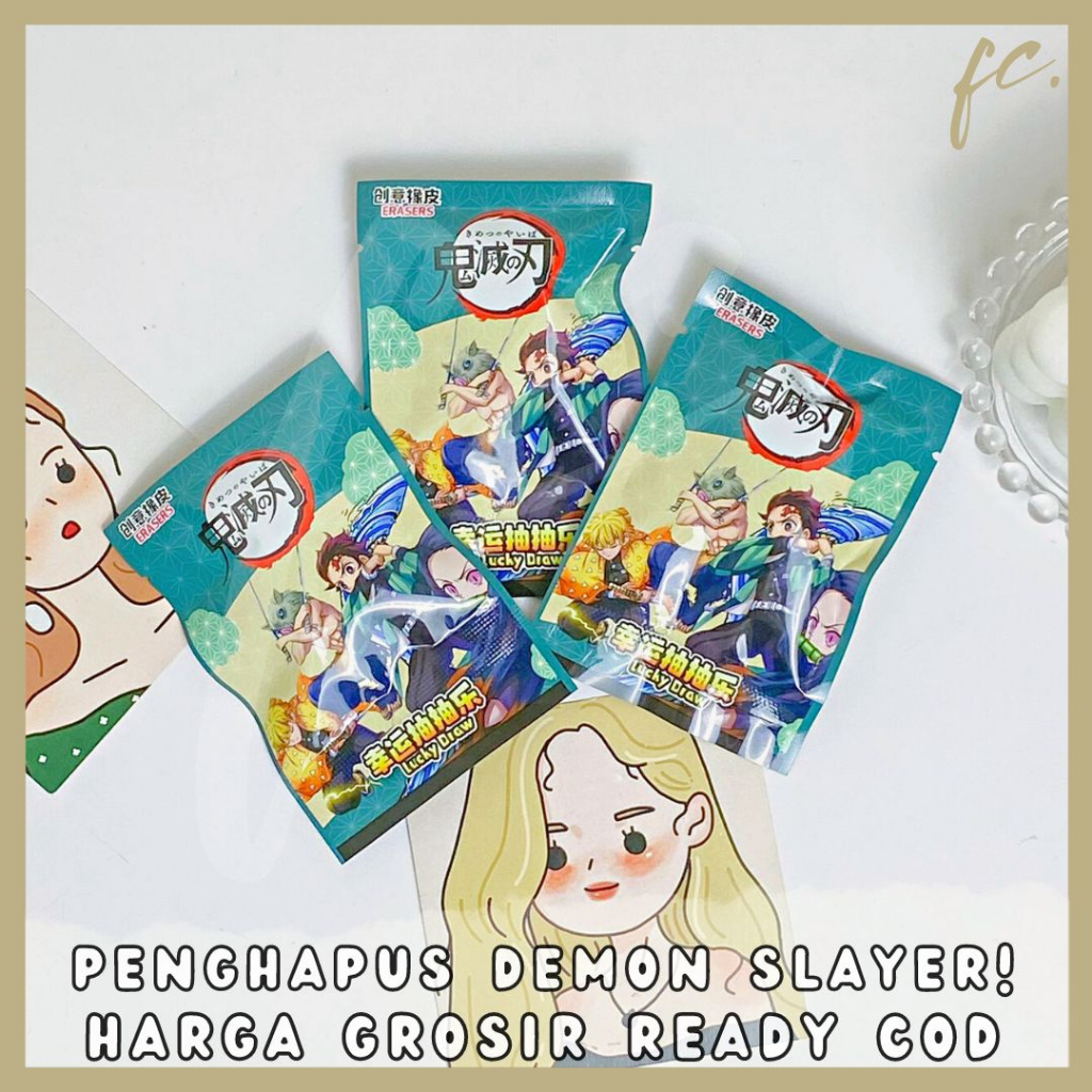 

Penghapus Karet 3D Mystery Bag Random Rubber Eraser Miniature Kids Toys Demon Slayer Kimetsu No Yaiba Boys Action Figure Tanjirou Nezuko Giyuu Kochou Rengoku Zenitsu Inosuke Koleksi Import Alat Tulis Anak Harga Grosir Ready COD