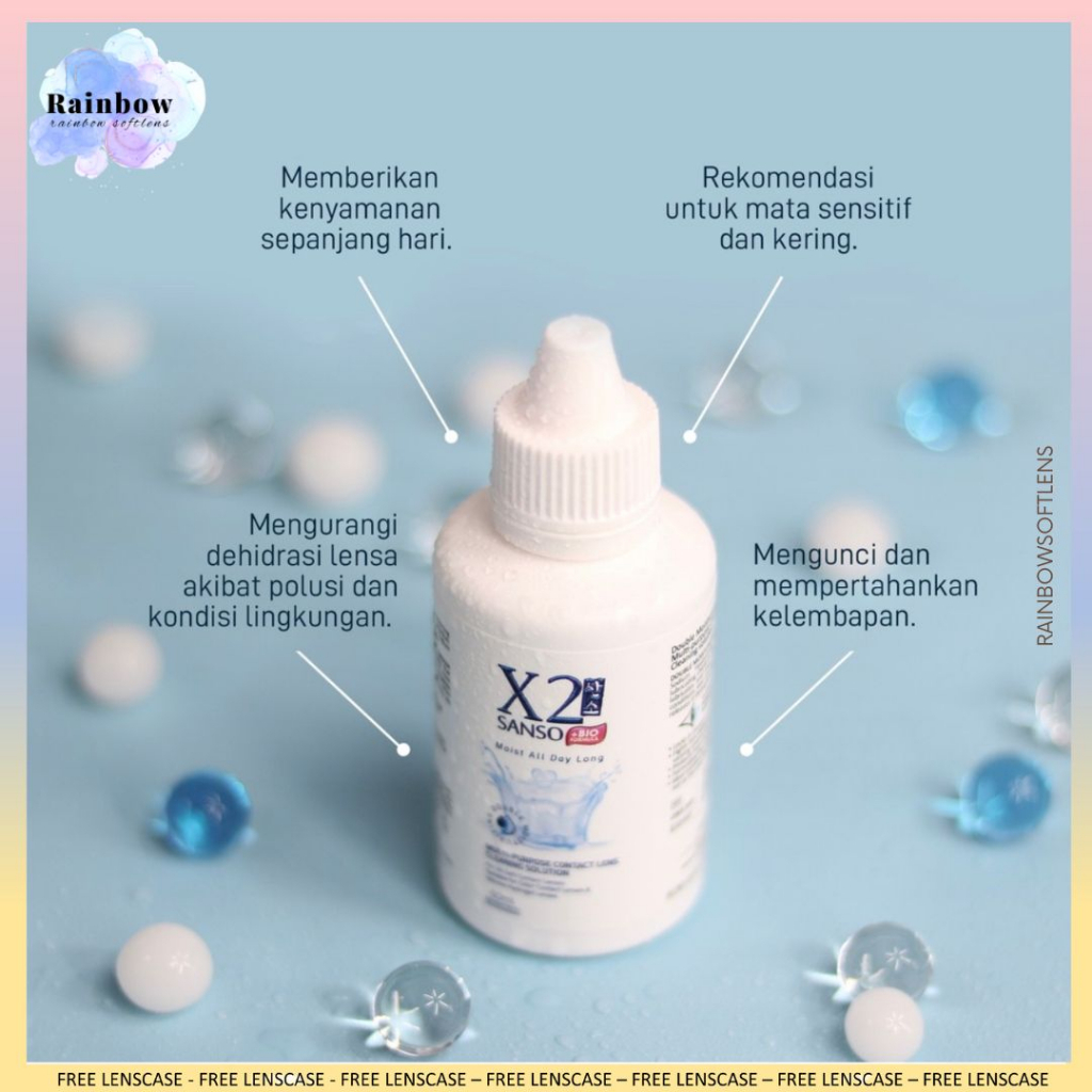 CAIRAN  X2 SANSO BIO FORMULA UK. 60ML PEMBERSIH SOFTLENS