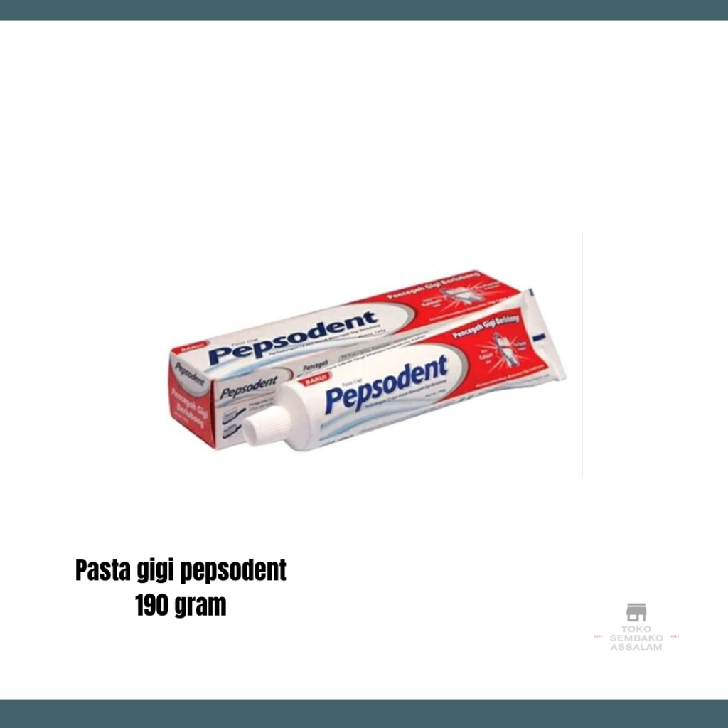 Pasta gigi pepsodent 190 gram / pasta gigi pepsodent / odol pepsodent 190 gr