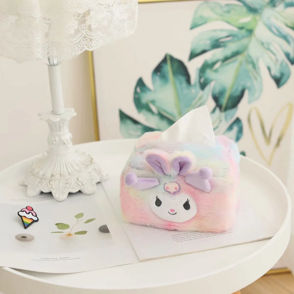 TEMPAT TISU COVER TISSUE CINNAMOROLL MELODY KUROMI POMPOMPURIN HELLO KITTY RAINBOW