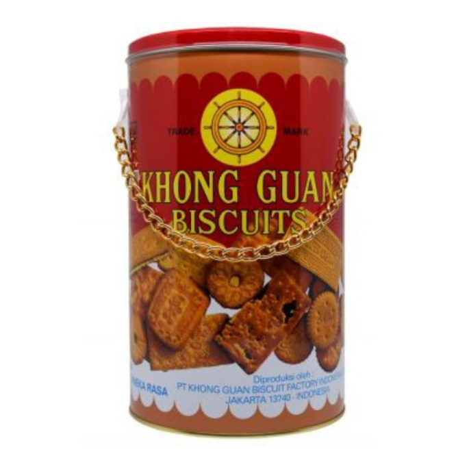 

Biskuit Khong Guan Kaleng Bulat Rantai 1000gr