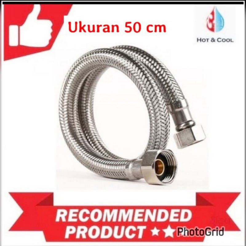 Selang flexibel uk 50 cm Selang Fleksibel Westafel Ukuran 40 Cm/ selang westafel cuci tangan onda stainless sus 304/ westafel dan closet bhn kuningan di croom