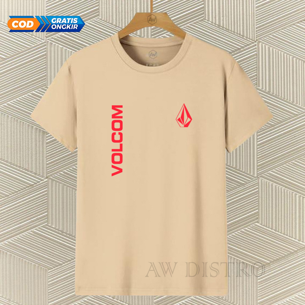 COD Baju Kaos Distro Vcm Kirka Text Merah Premium Quality Lengan Pendek