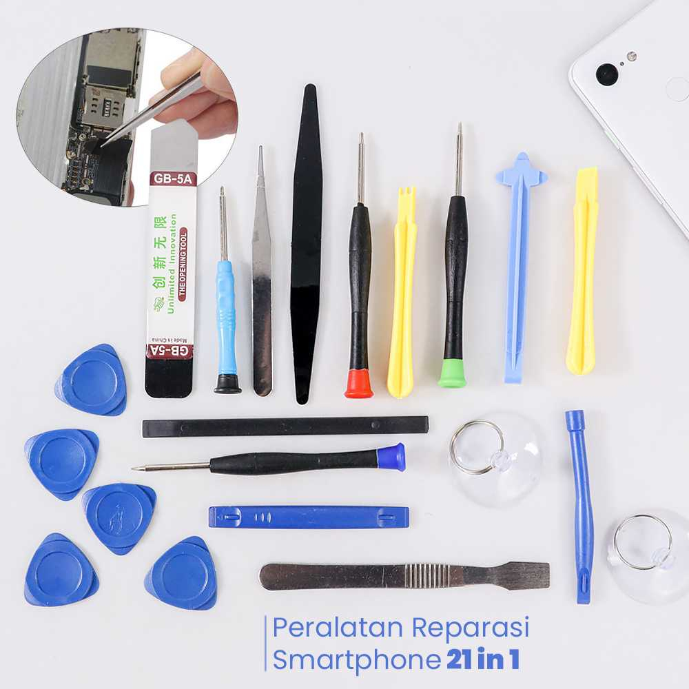 Peralatan Reparasi Smartphone 21 in 1 Repair Tools Set