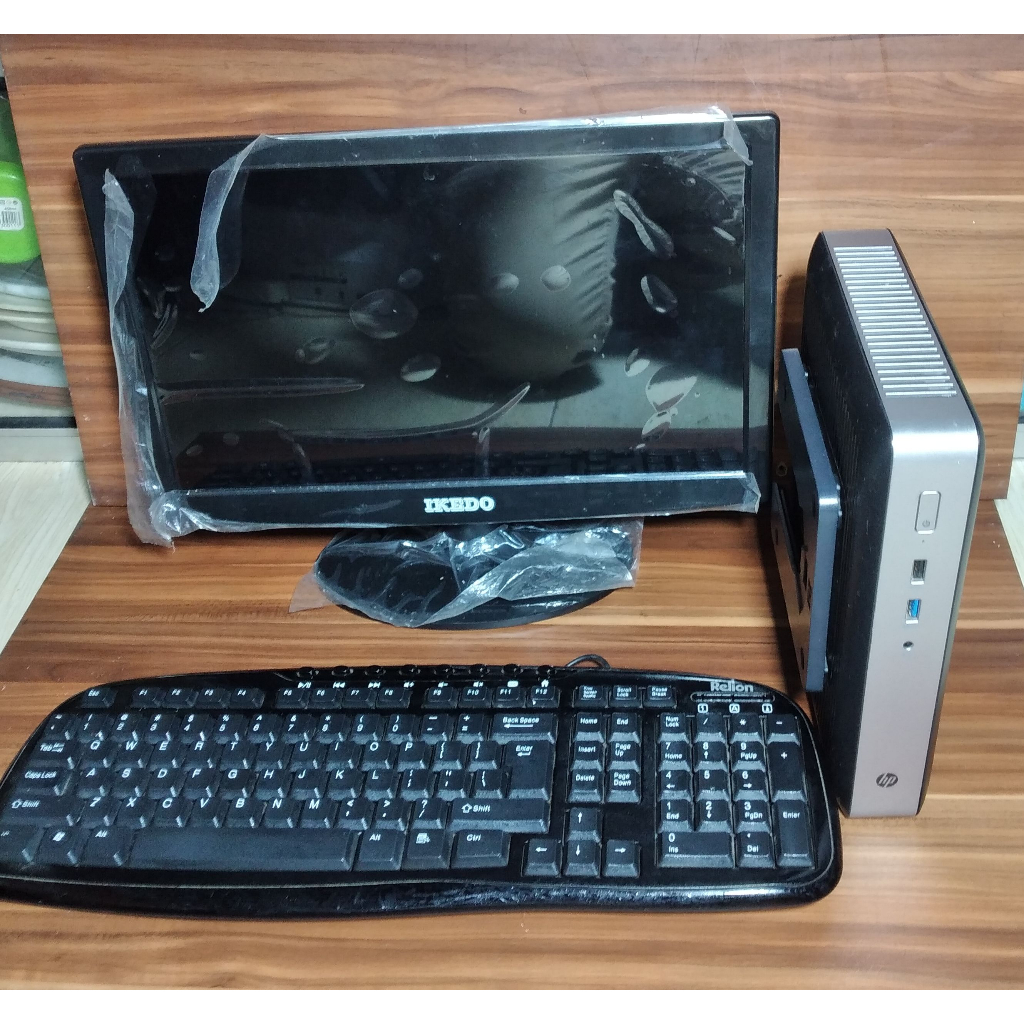 PC MINI T628 PLUS MONITOR 16 INCH WIDE RAM 4 GB SSD 128 GB SIAP PAKAI