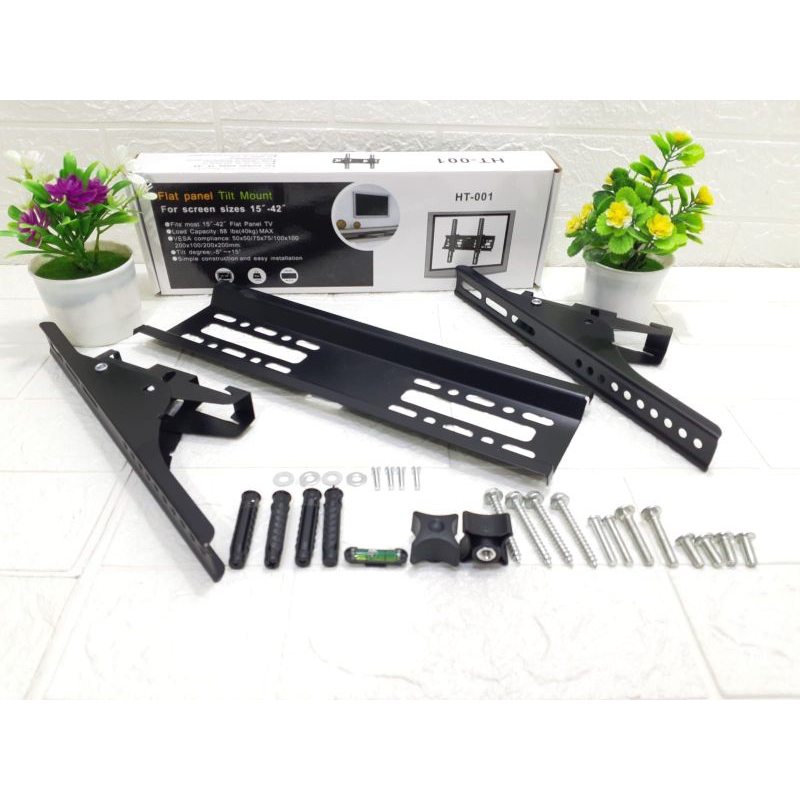 bracket tv ht001 untuk tv 15"-42" wall mounting tv breket tv 15inch sampai 42 inch