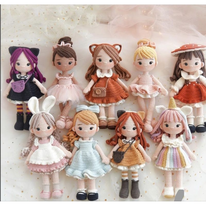 boneka rajut baju bongkar pasang /display/mainan