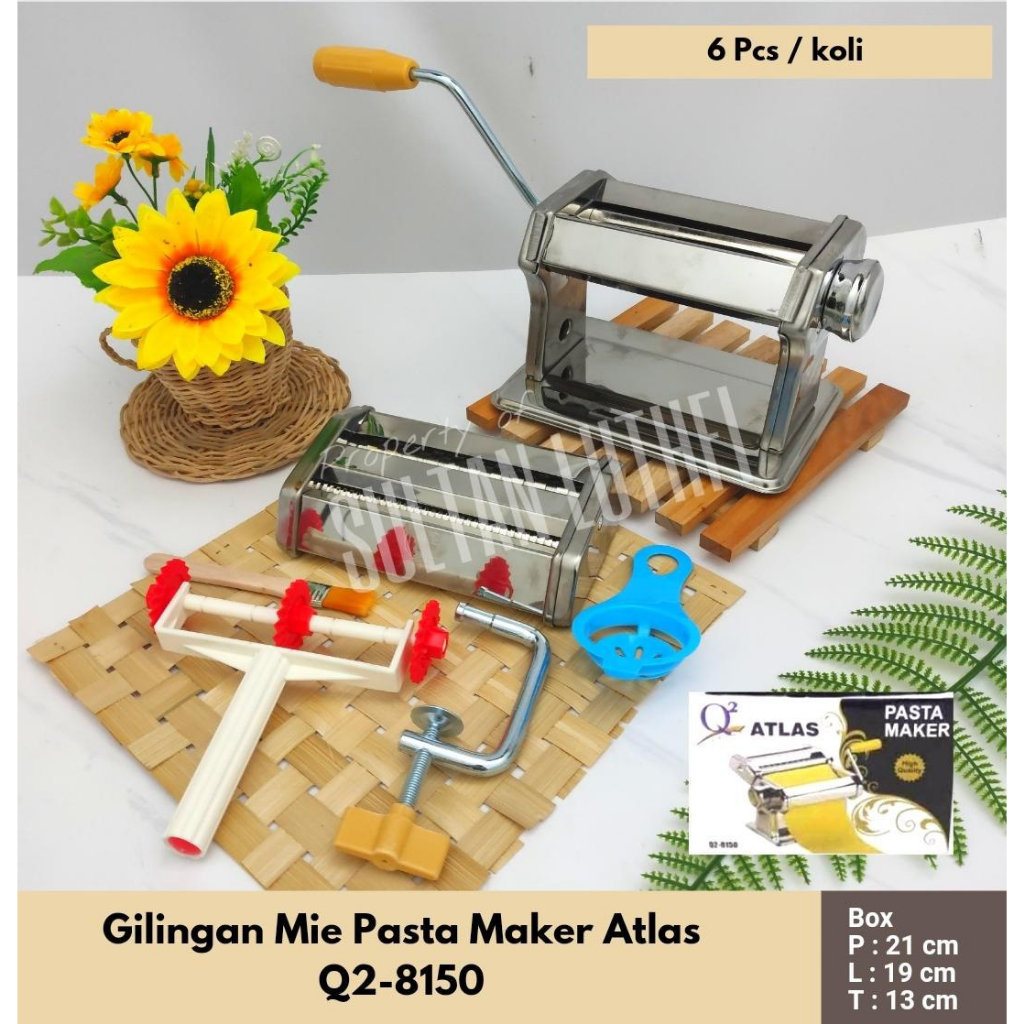 Gilingan mie pasta maker q2 atlas 8150 free packing